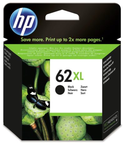 HP 62 C2P05AE XL High Yield Original Black Ink Cartridge HP 62 C2P05AE XL High Yield Original Black Ink Cartridge